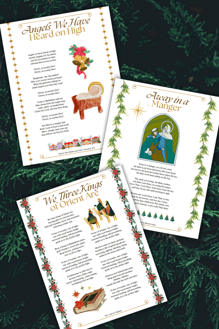 pages from Best Christmas Hymns free printable